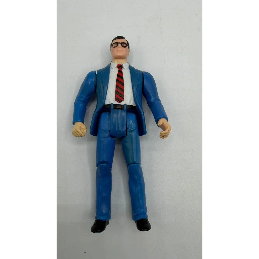 Vintage 1984 Kenner Super Powers Clark Kent Action Figure DC Comics Blue Suit